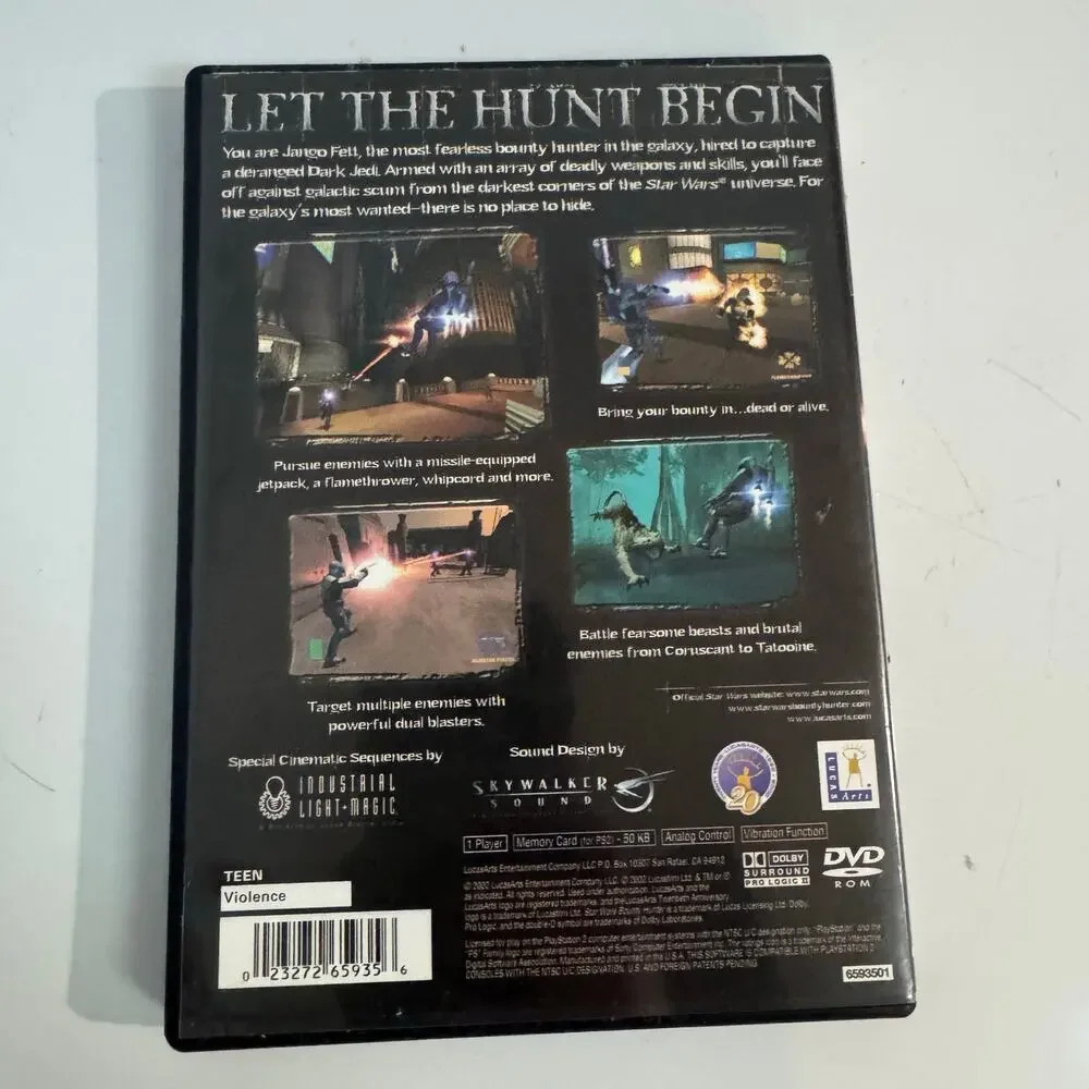 Star Wars: Bounty Hunter PS2 (Sony PlayStation 2, 2002) CIB